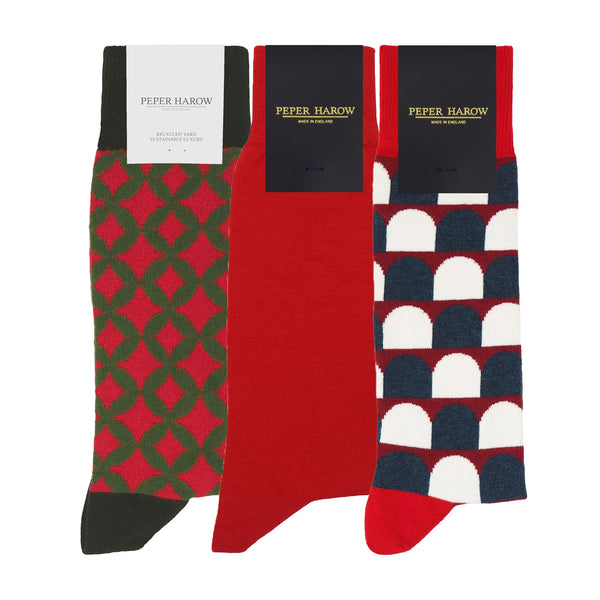 Men's Socks Bundle - Red