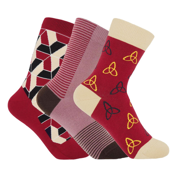 Women's Socks Bundle - Burgundy