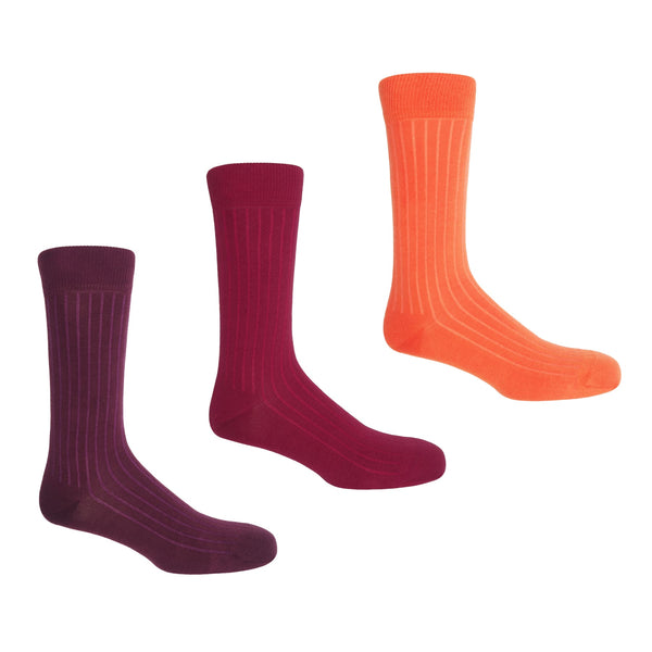 3 Pack Essential Men's Socks - Sunset