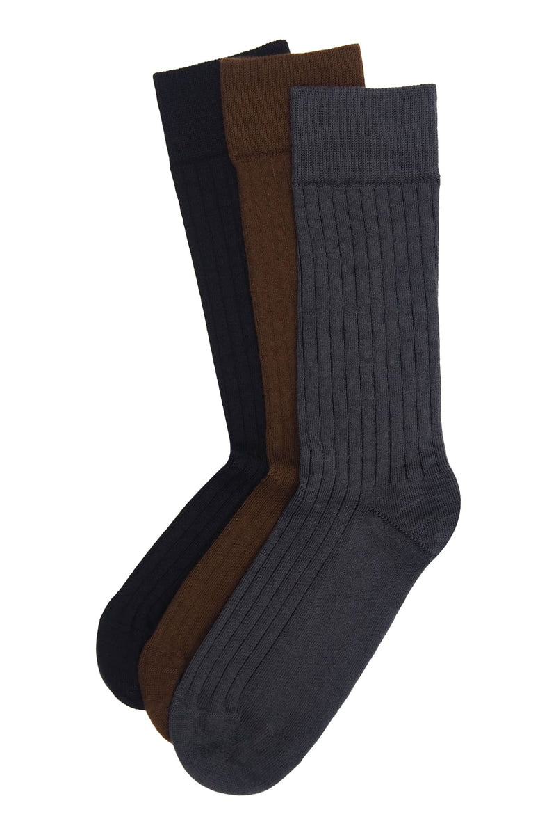 3 Pack Essential Men's Socks - Neutral