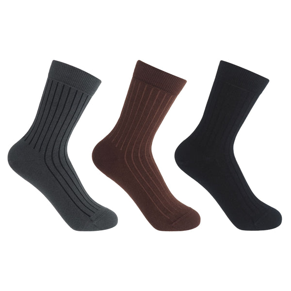 3 Pack Essential Women's Socks - Stone