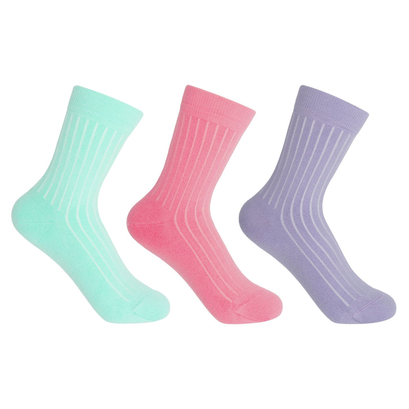 3 Pack Essential Women's Socks - Blossom