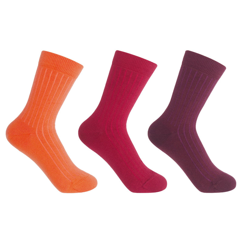 3 Pack Essential Women's Socks - Sunset