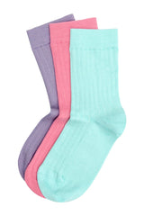 3 Pack Essential Women's Socks - Blossom