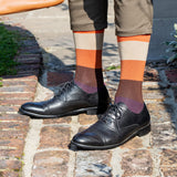 Block Stripe Men's Socks - Autumn