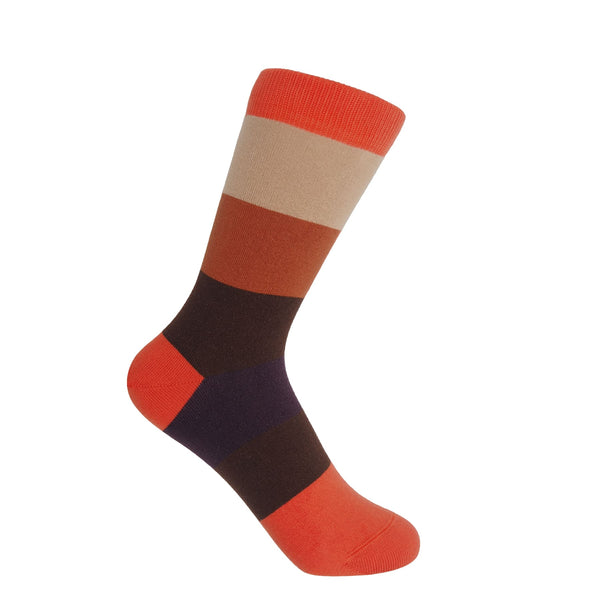 Block Stripe Women's Socks - Autumn