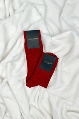 Indulgent Cashmere Men's Socks - Red