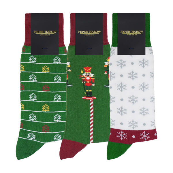 Christmas Men's Socks Bundle - Green