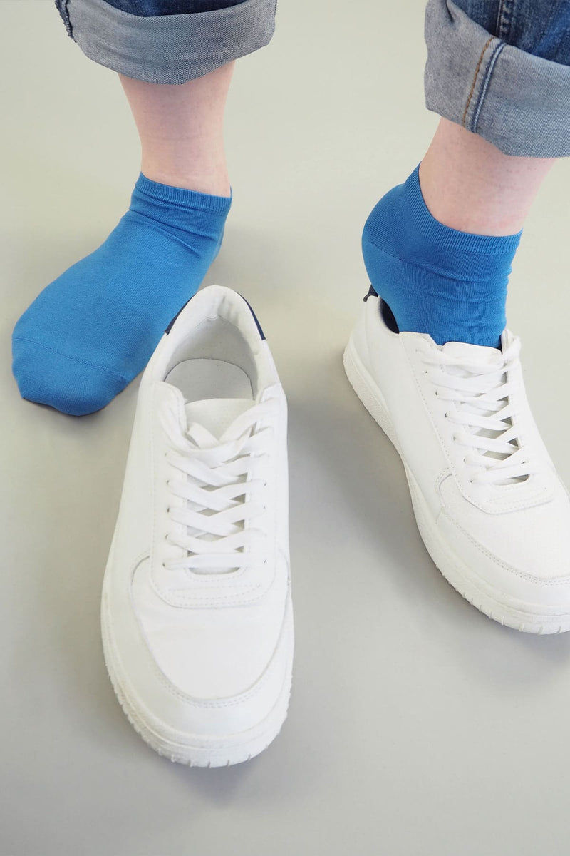 Classic Men's Trainer Socks - Blue