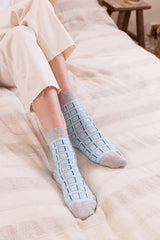 Cube Women's Socks - Blue