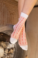 Cube Women's Socks - Pink