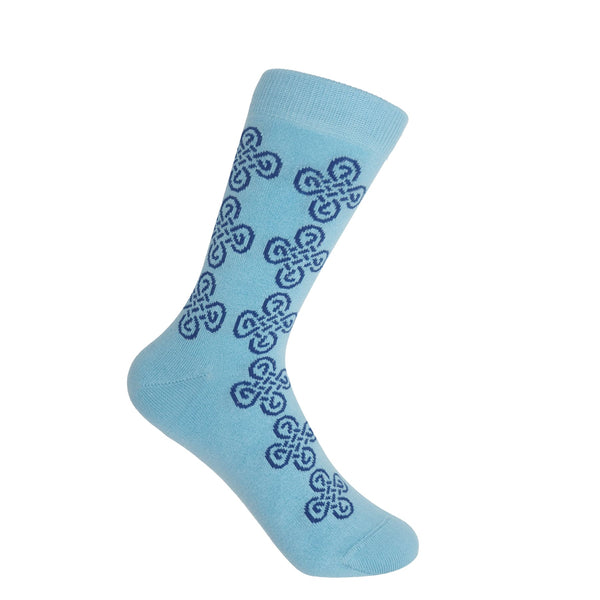 Knot Women's Socks - Blue