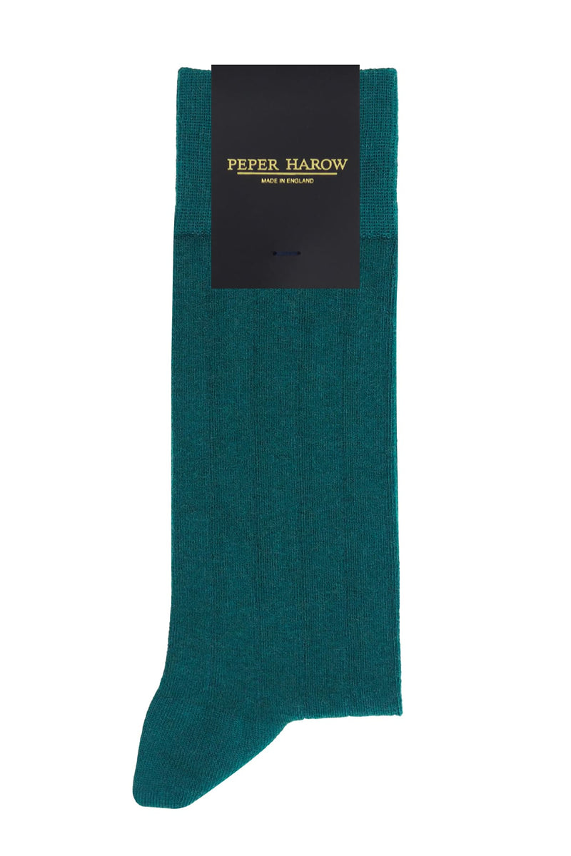 Indulgent Cashmere Men's Socks - Teal