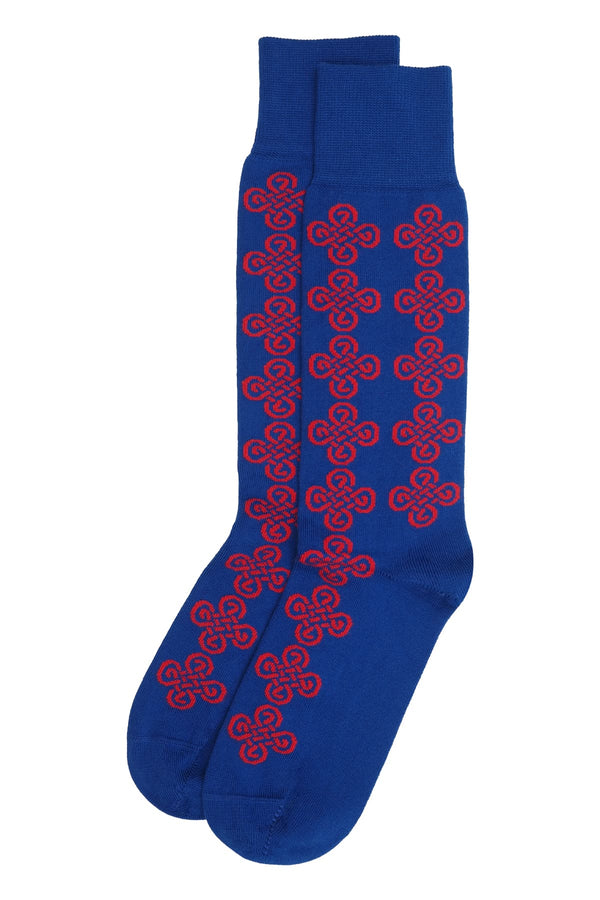 Knot Men's Socks - Blue