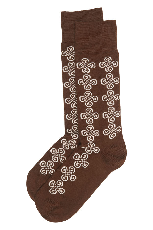 Knot Men's Socks - Brown