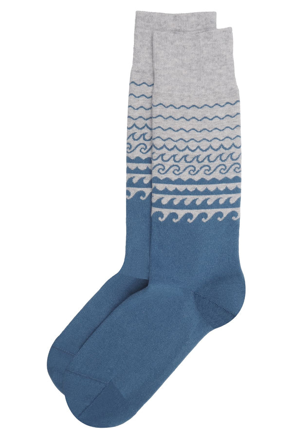 Wave Men's Socks - Blue