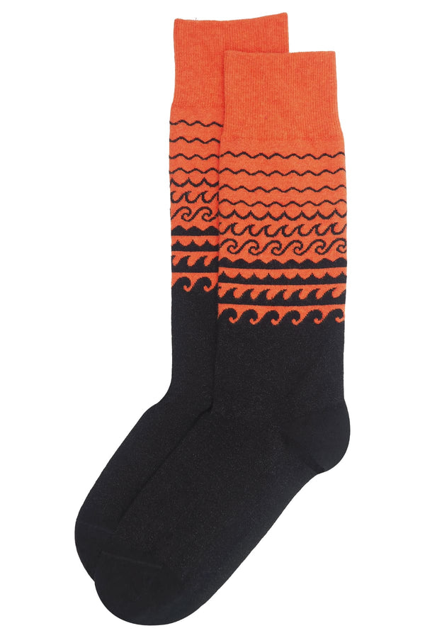 Wave Men's Socks - Orange