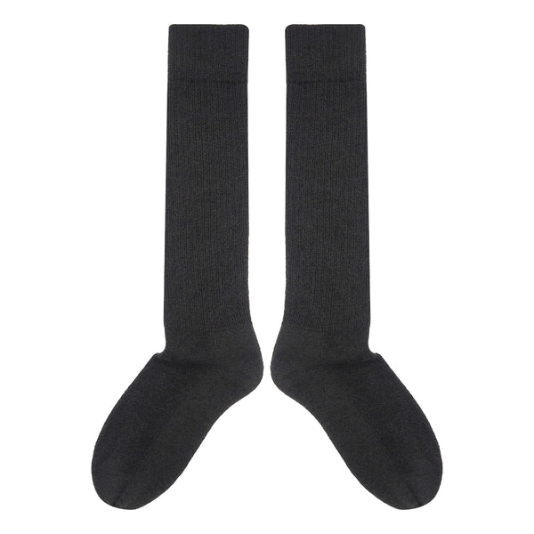 Men's Wool Boot Socks - Charcoal