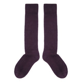 Men's Wool Boot Socks - Purple