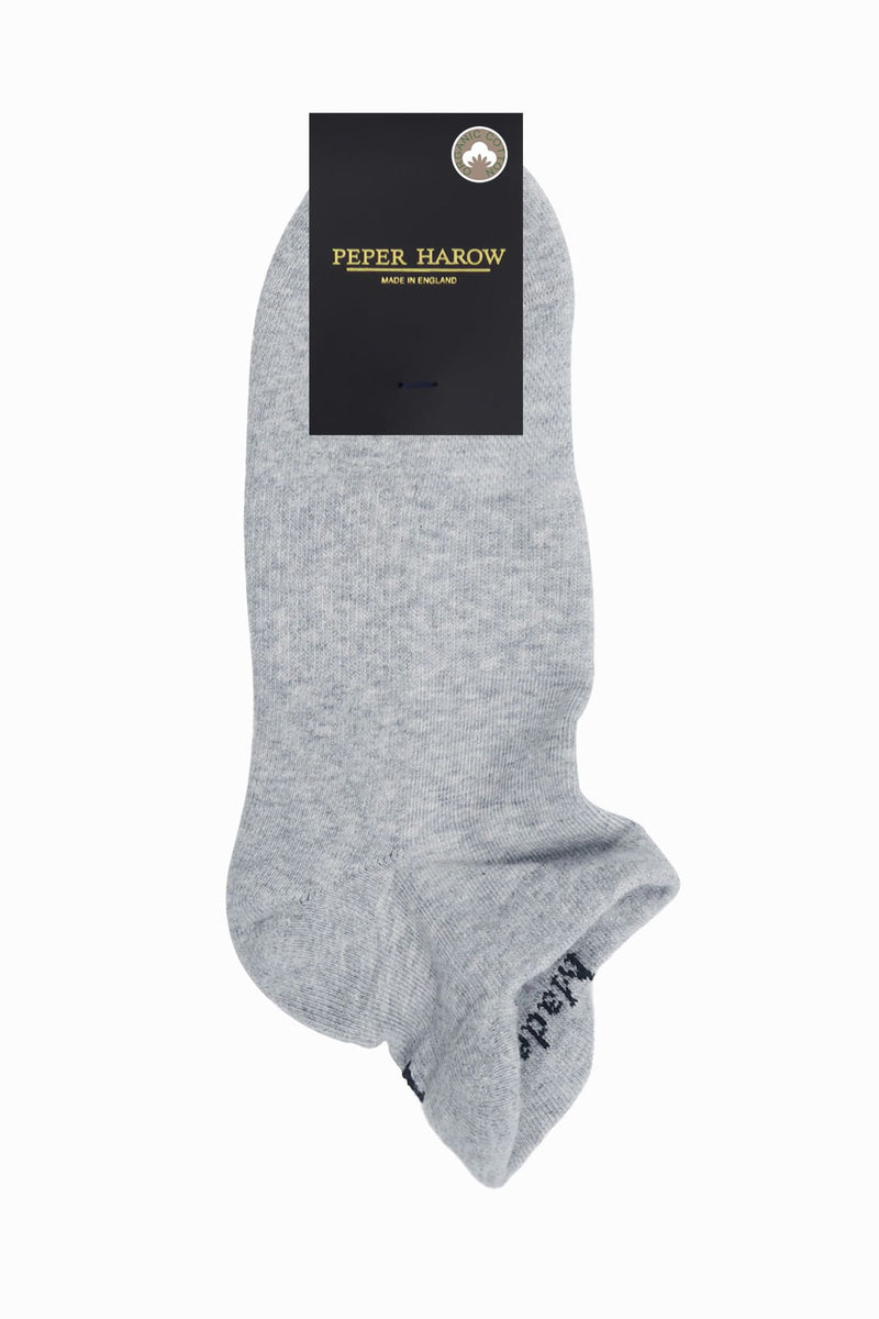 Organic Men's Trainer Sport Socks - Grey