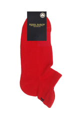 Organic Men's Trainer Sport Socks - Red