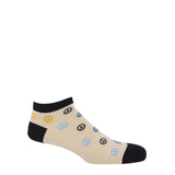 Peace Men's Trainer Socks - Beige