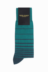 Retro Stripe Men's Socks - Green