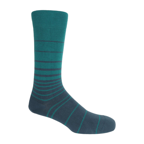 Retro Stripe Men's Socks - Green