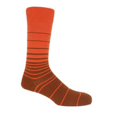 Retro Stripe Men's Socks - Orange