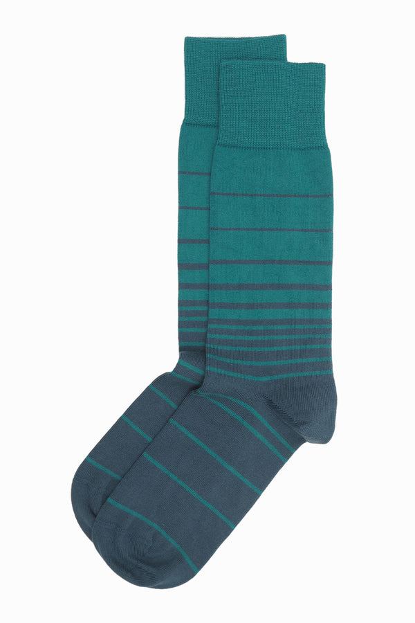 Retro Stripe Men's Socks - Green