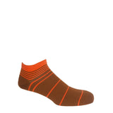 Retro Stripe Men's Trainer Socks - Brown