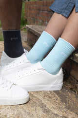 Reversible Women's Sport Socks - Blue