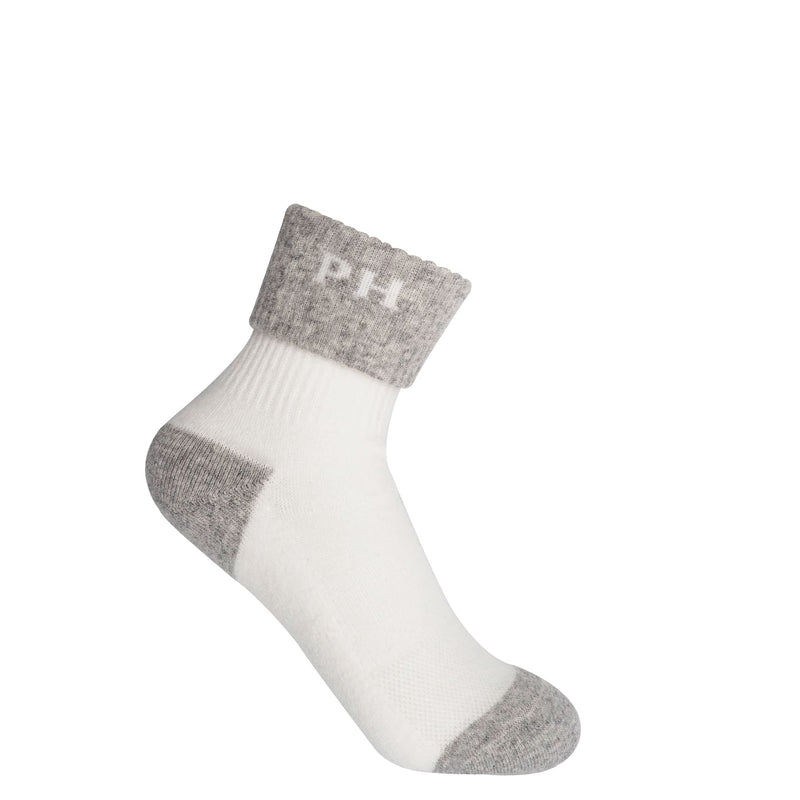 Reversible Women's Sport Socks - White