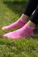 Organic Women's Trainer Sport Socks - Pink