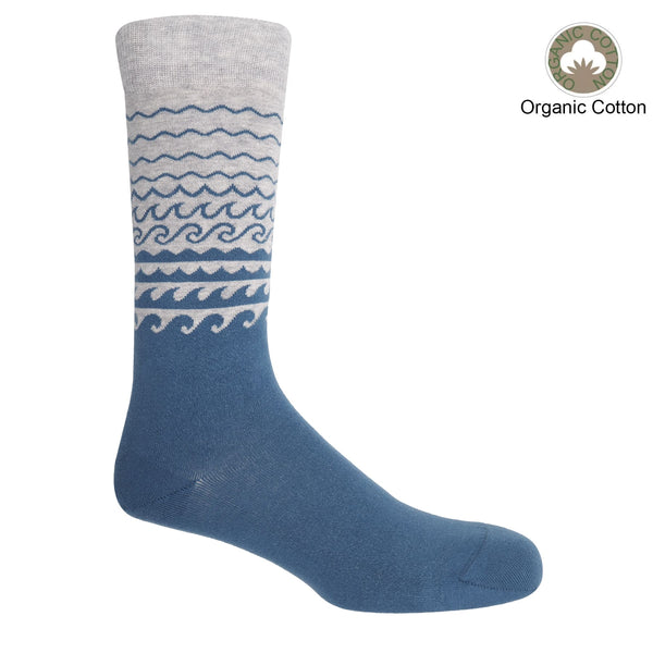 Wave Men's Socks - Blue