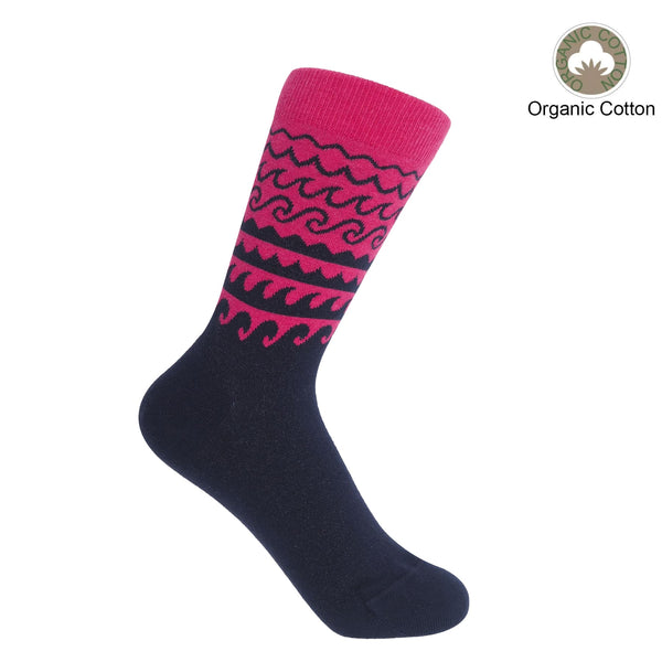 Wave Women's Socks - Pink