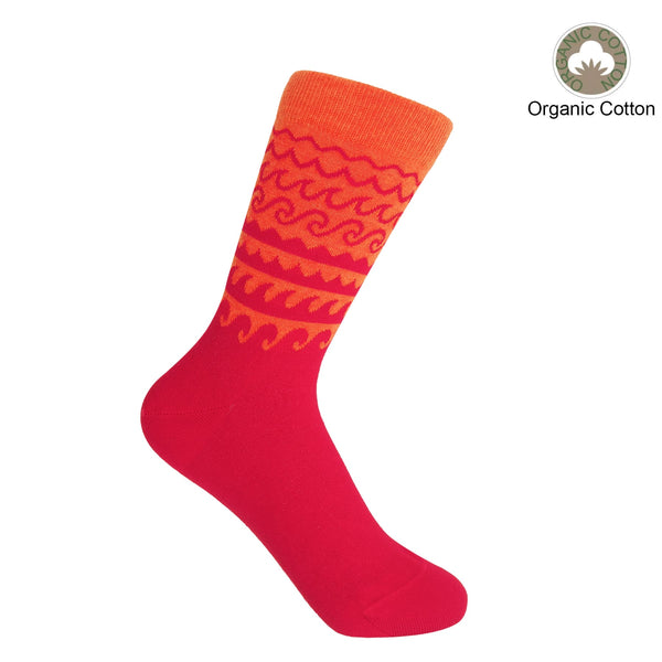 Wave Women's Socks - Orange