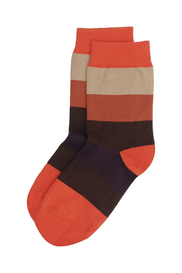 Block Stripe Women's Socks - Autumn