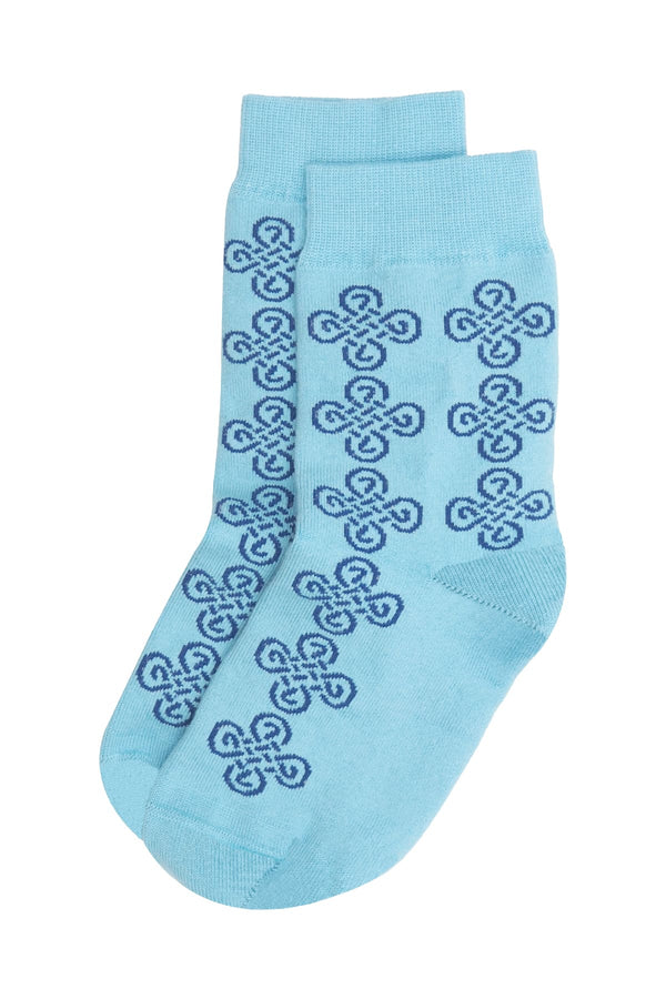 Knot Women's Socks - Blue