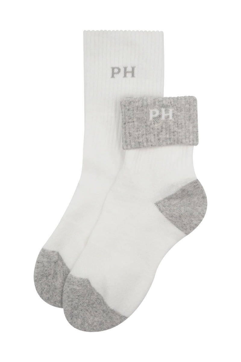 Reversible Women's Sport Socks - White