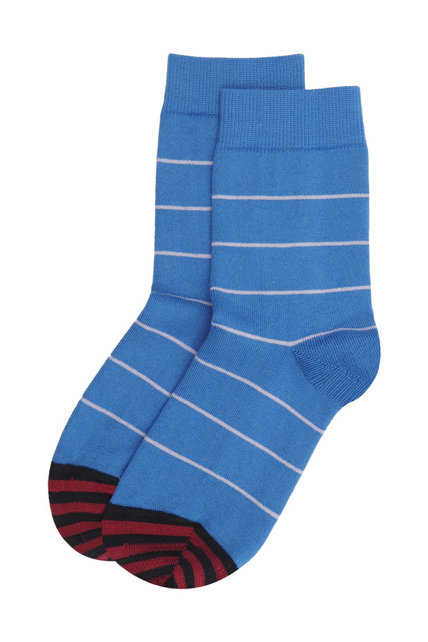 Thin Stripe Women's Socks - Blue