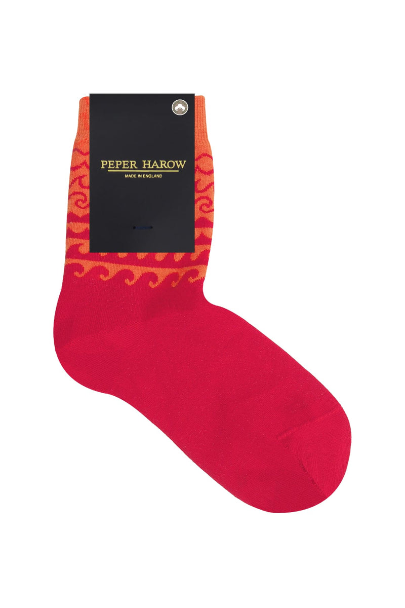 Wave Women's Socks - Orange