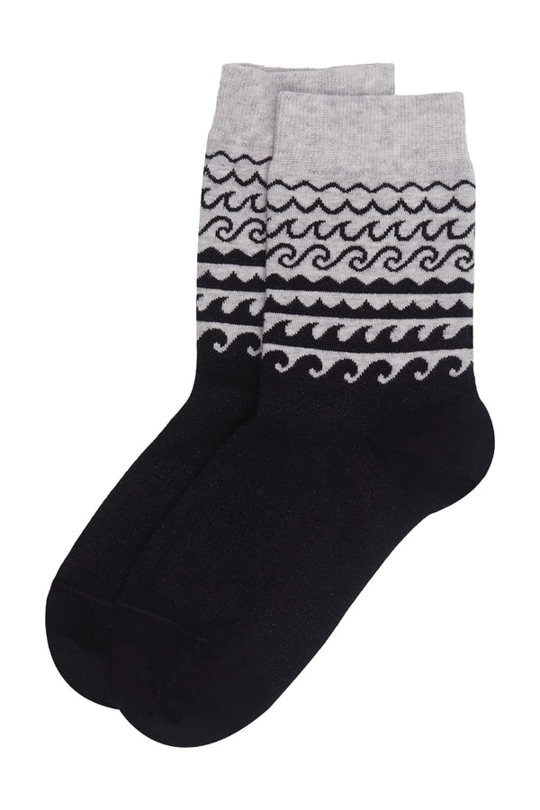 Wave Women's Socks - Grey