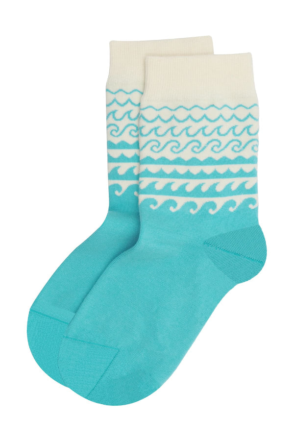 Wave Women's Socks - Cream