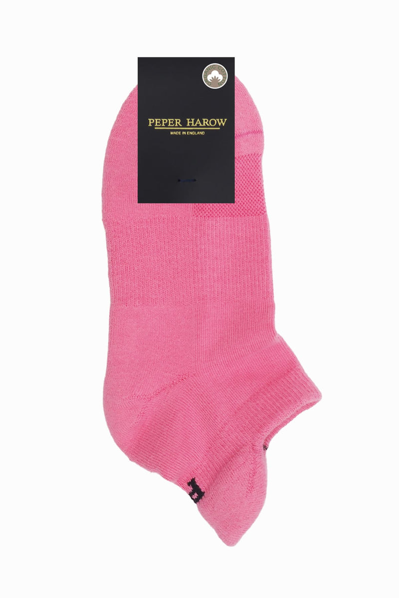 Organic Women's Trainer Sport Socks - Pink