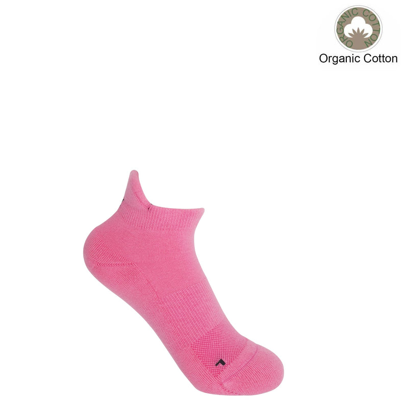 Organic Women's Trainer Sport Socks - Pink