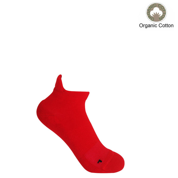 Organic Women's Trainer Sport Socks - Red