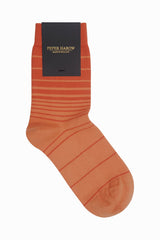 Retro Stripe Women's Socks - Orange