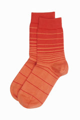 Retro Stripe Women's Socks - Orange