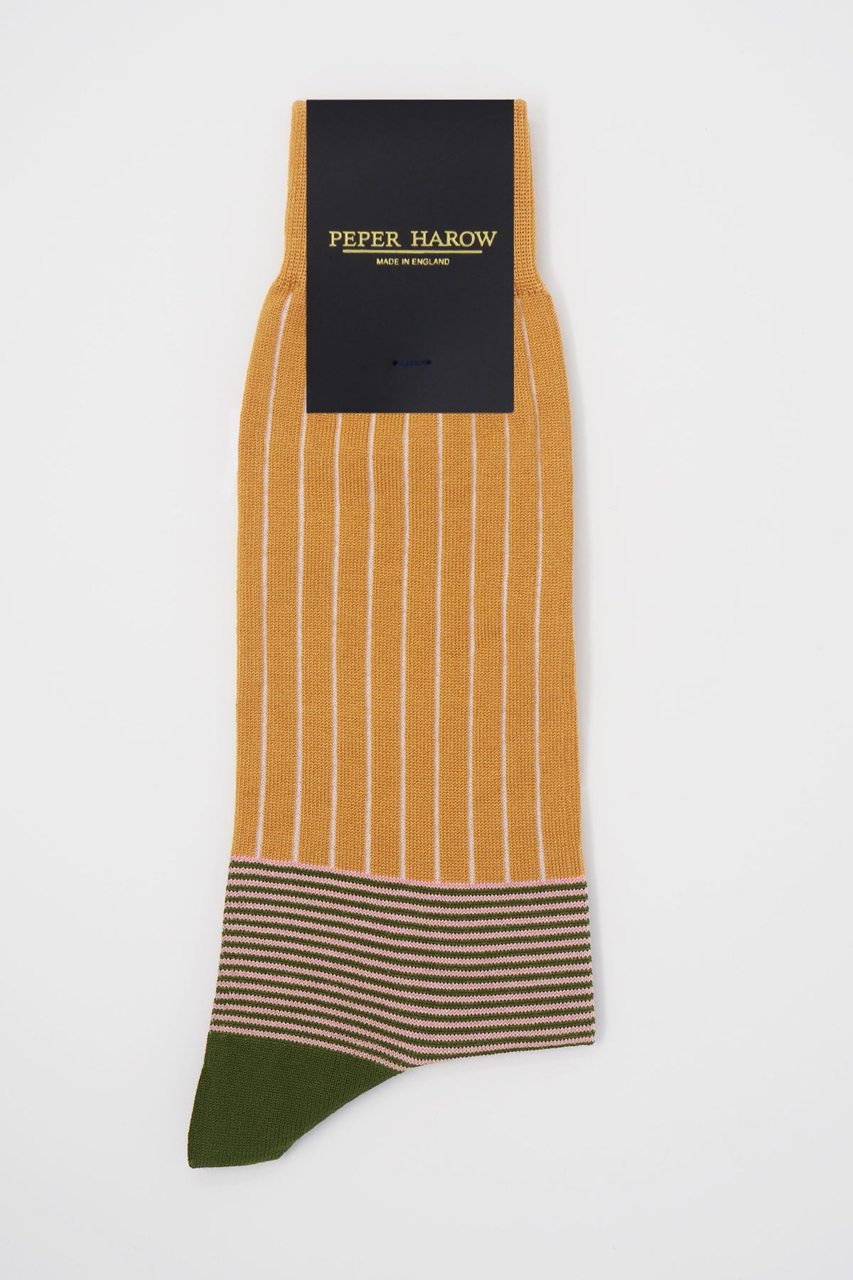 Oxford Stripe Men's Socks - Mustard – Peper Harow
